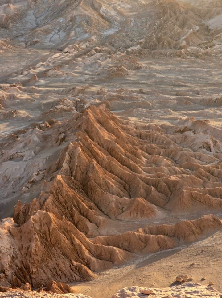 Desert ridges in late-afternoon light