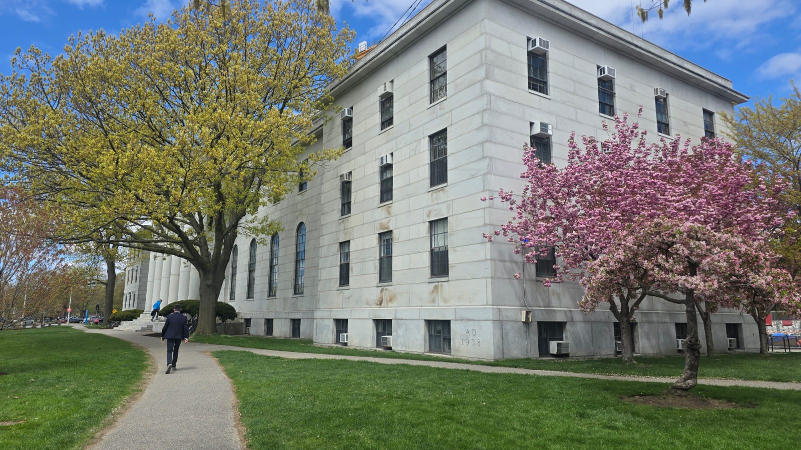 Harvard campus in spring